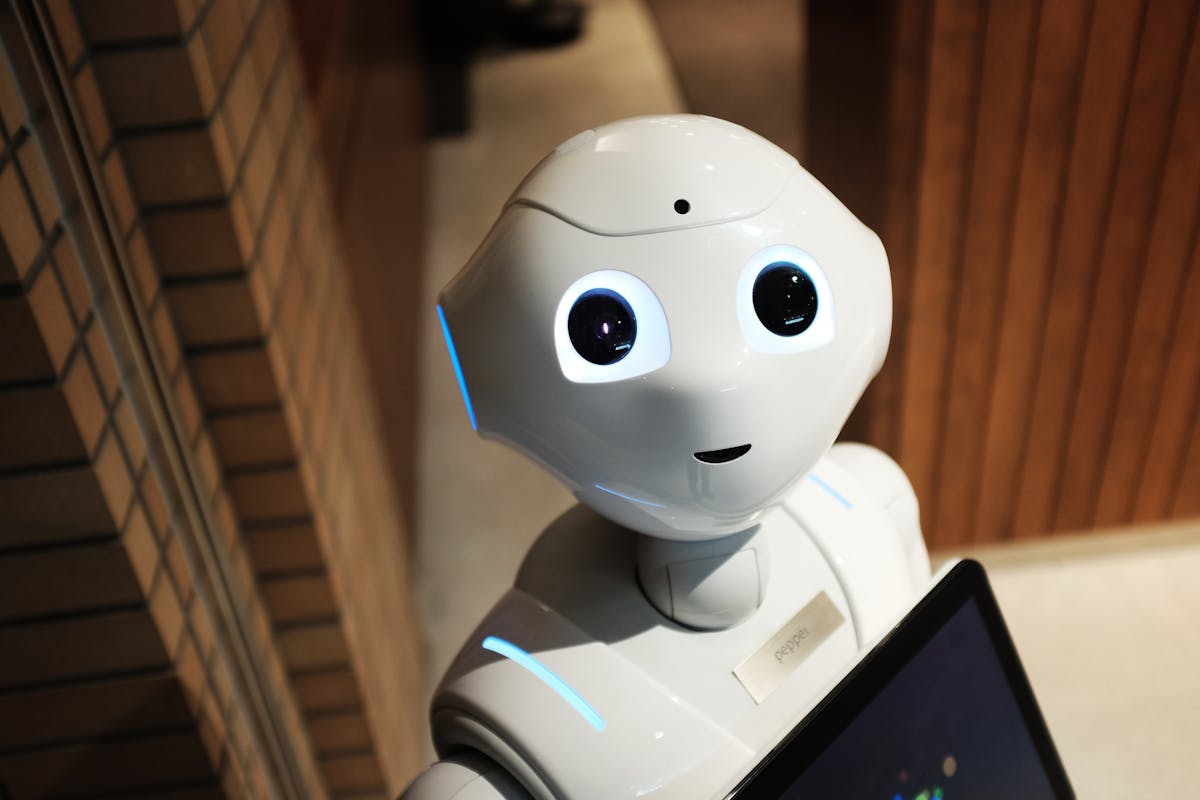 Small robot representing AI assistants for business workflows