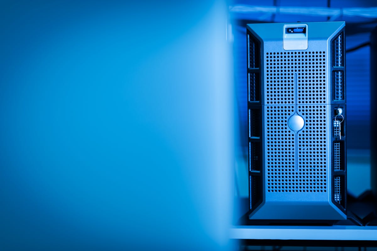 Server racks representing cloud infrastructure operations