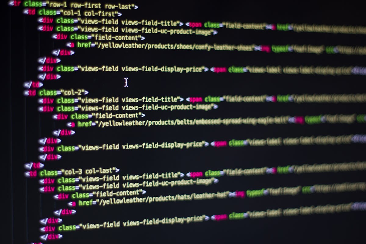 Code editor on a laptop representing .NET application refactoring work